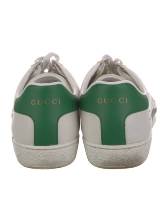 Gucci Leather Printed Sneakers