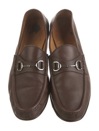 Gucci Horsebit Accent Leather Loafers