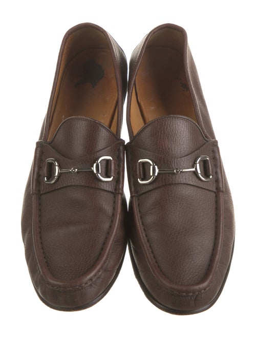 Gucci Horsebit Accent Leather Loafers