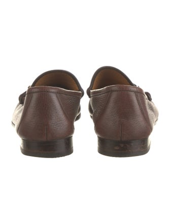Gucci Horsebit Accent Leather Loafers