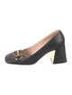 Gucci Horsebit Accent Leather Pumps