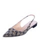 Gucci GG Canvas Canvas Slingback Flats