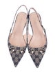 Gucci GG Canvas Canvas Slingback Flats