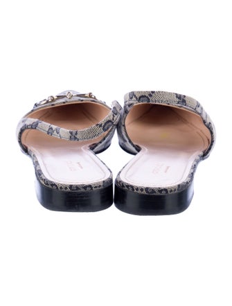 Gucci GG Canvas Canvas Slingback Flats