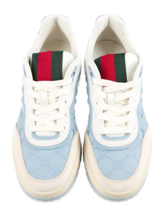 Gucci Web Accent Leather Sneakers