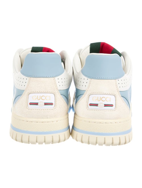 Gucci Web Accent Leather Sneakers