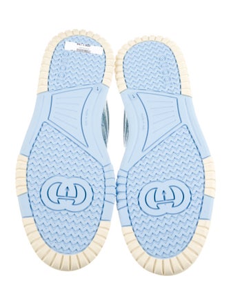 Gucci Web Accent Leather Sneakers