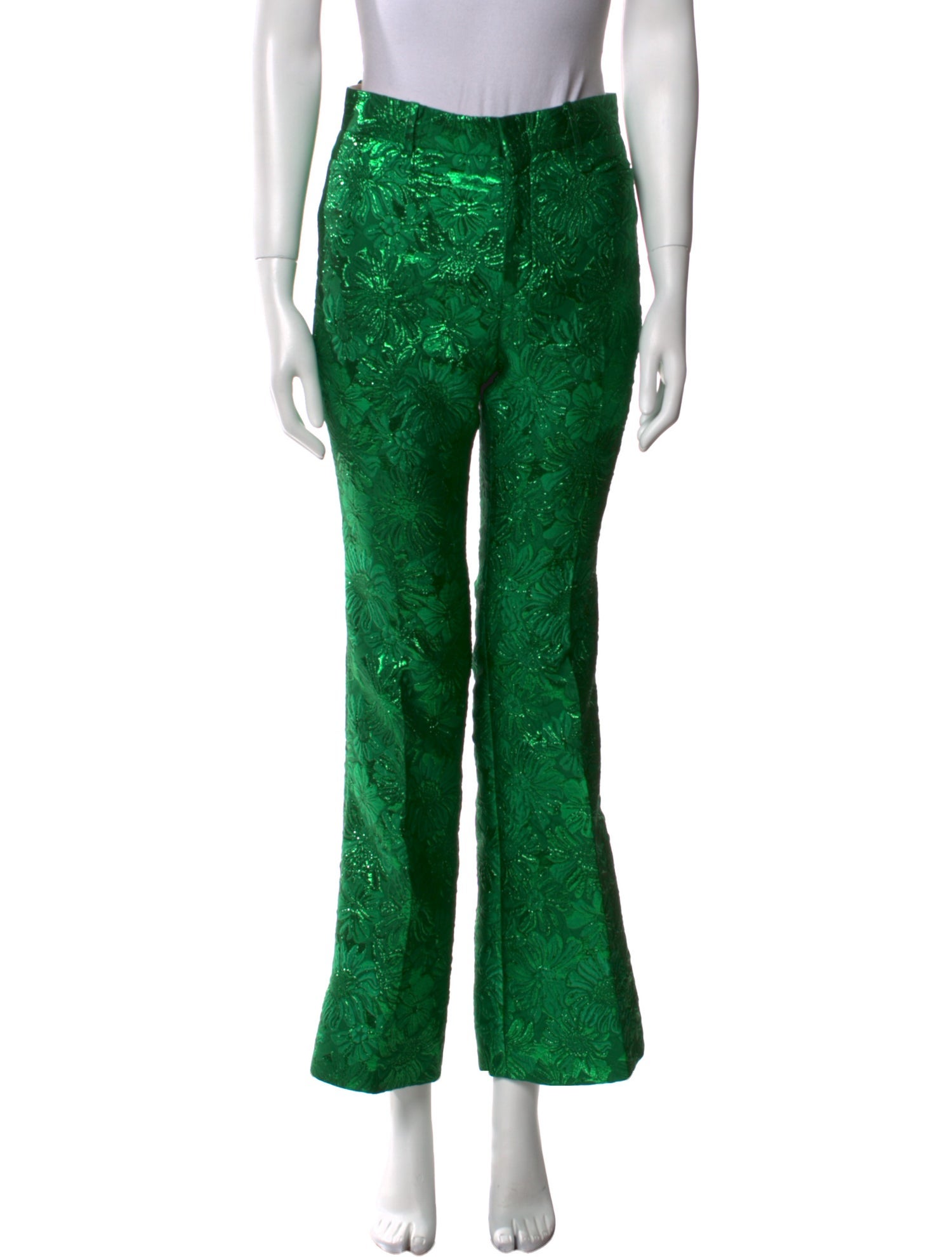 Gucci Floral Print Wide Leg Pants