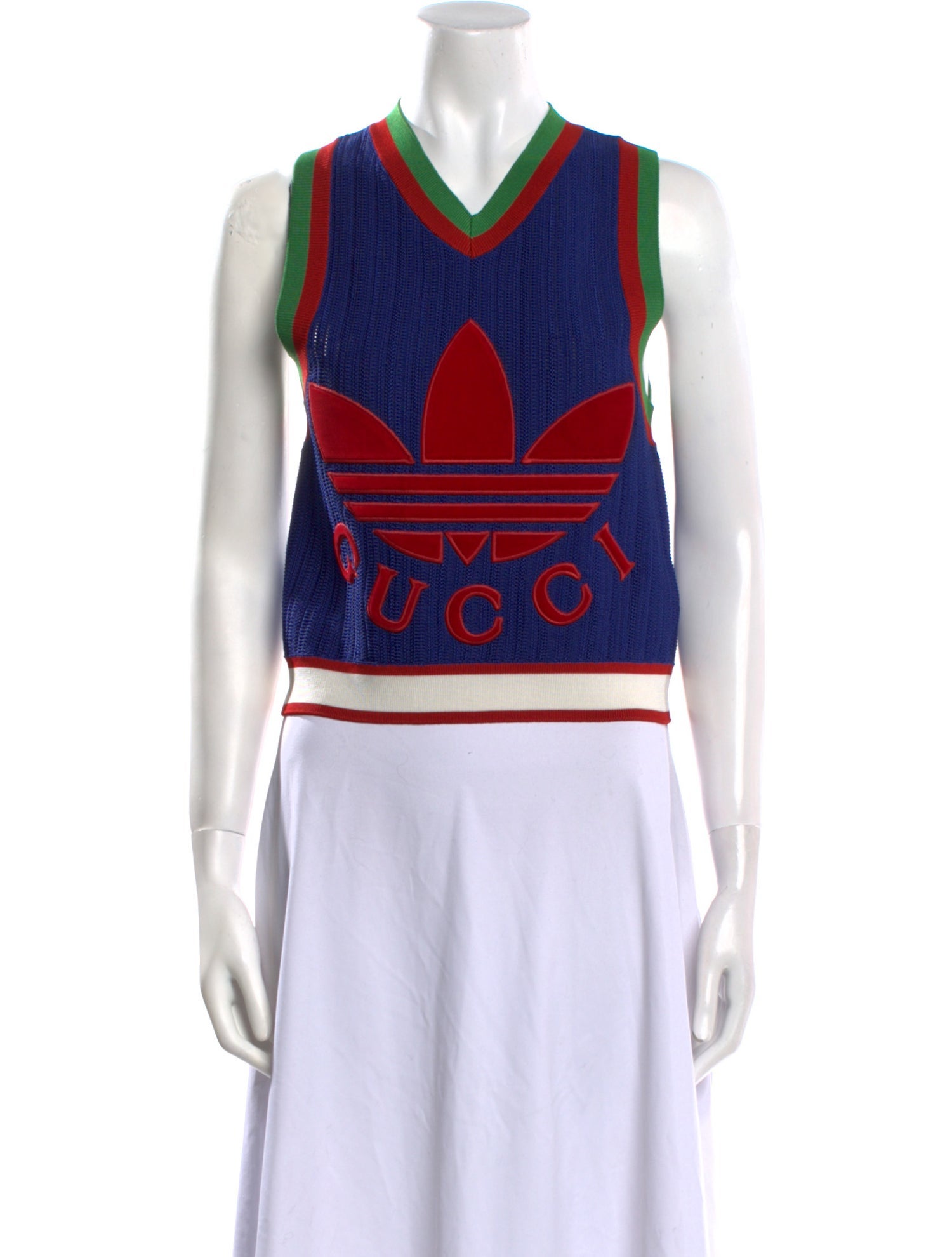 Gucci Printed V-Neck Sweater