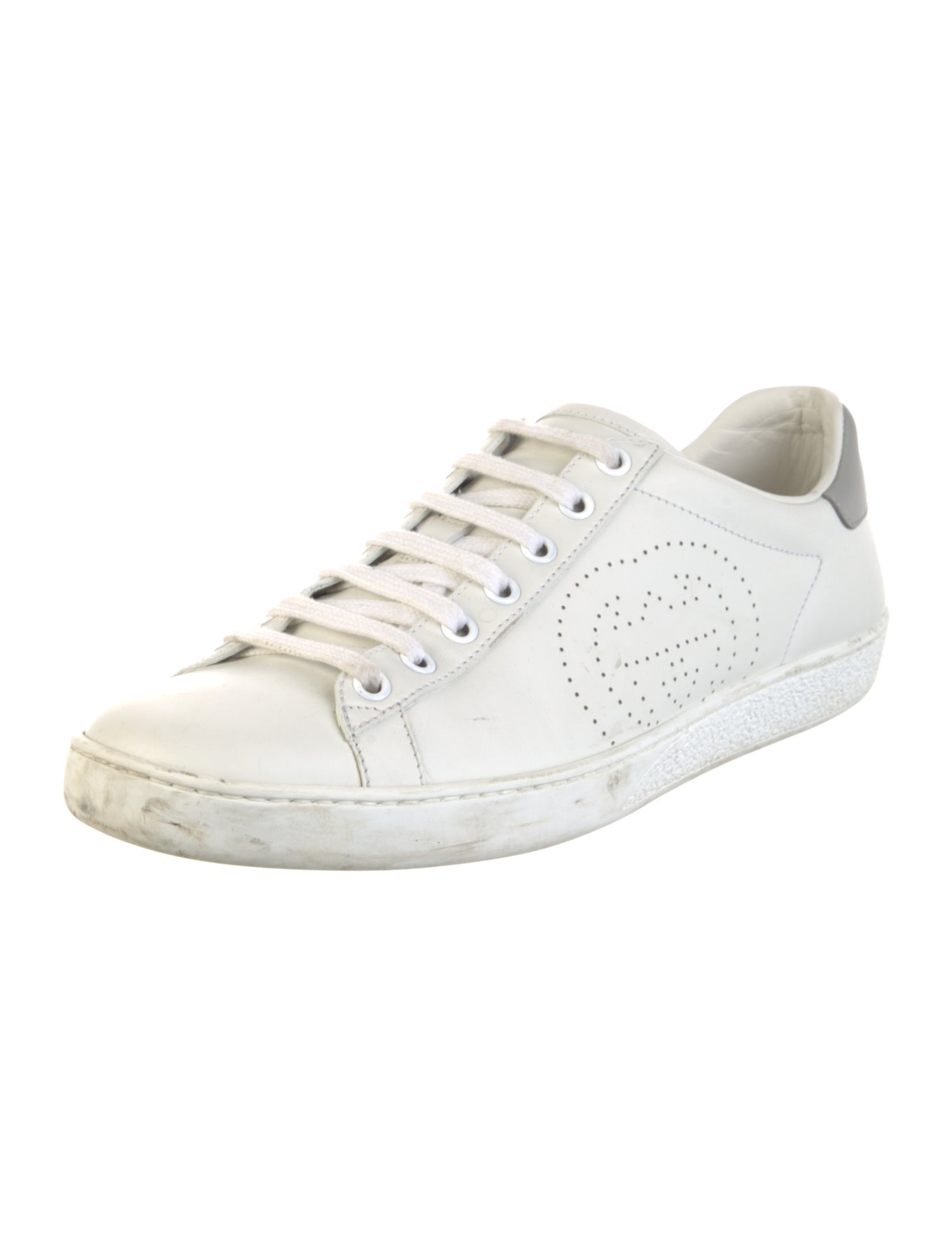Gucci Interlocking G Logo Leather Sneakers