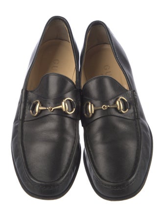 Gucci Horsebit Accent Leather Dress Loafers
