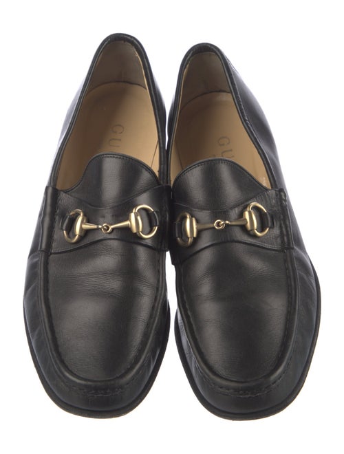 Gucci Horsebit Accent Leather Dress Loafers