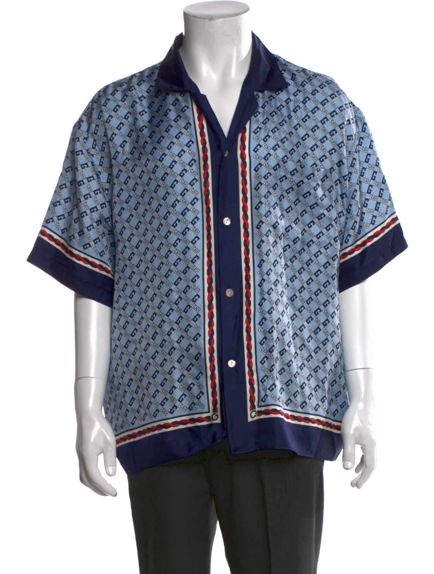 Gucci GG Logo Silk Shirt