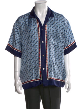 Gucci GG Logo Silk Shirt