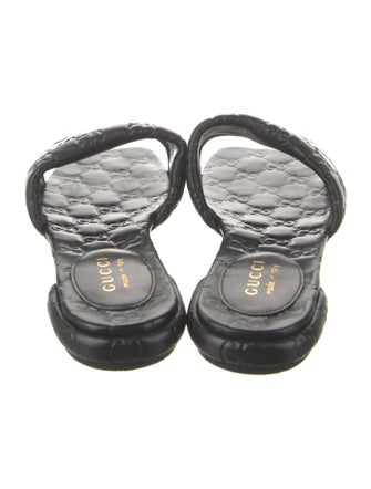 Gucci Leather Slides