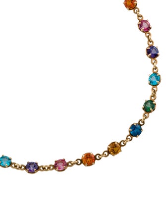 Gucci 18K Multistone Running GG Bracelet