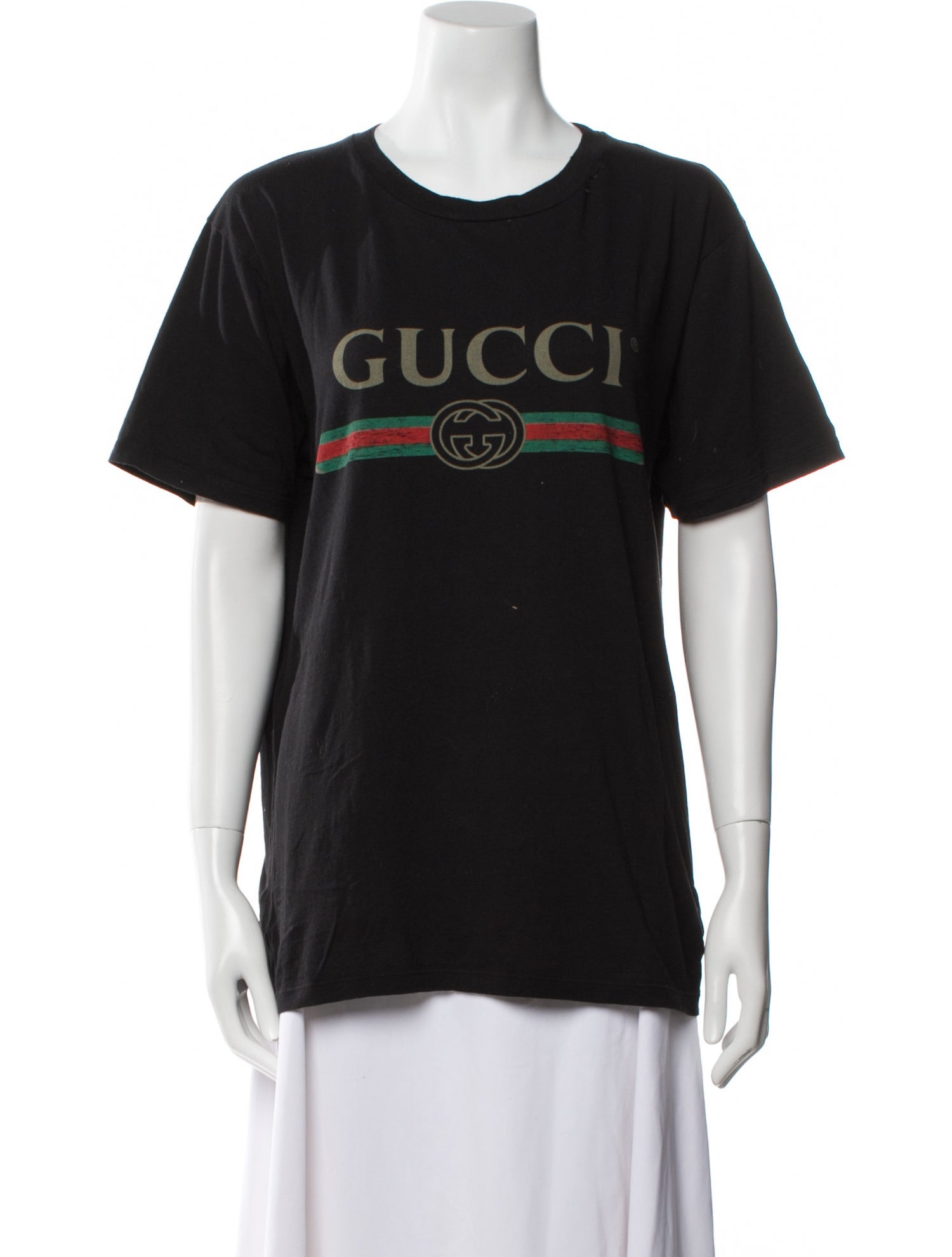 Gucci Graphic Print Crew Neck T-Shirt