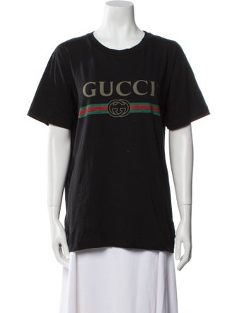 Gucci Graphic Print Crew Neck T-Shirt