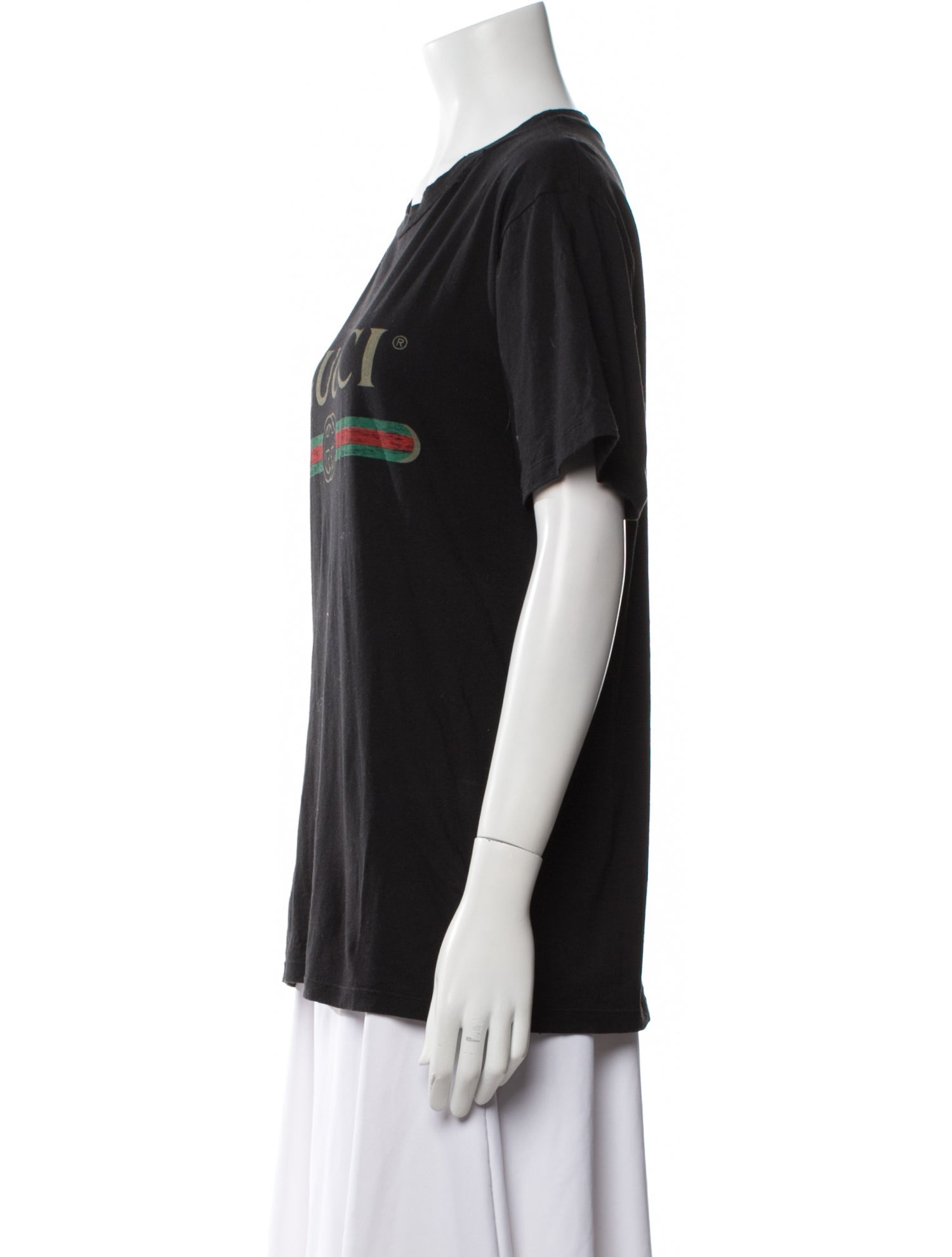 Gucci Graphic Print Crew Neck T-Shirt