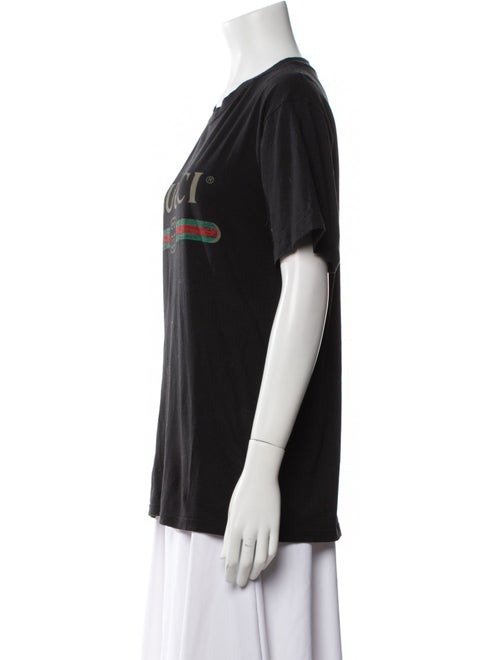 Gucci Graphic Print Crew Neck T-Shirt