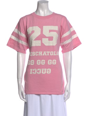 Gucci Graphic Print Crew Neck T-Shirt