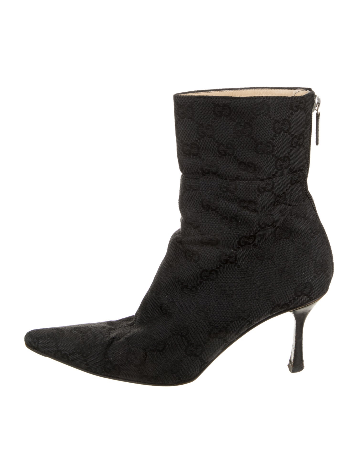 Gucci Canvas Patterned Boots