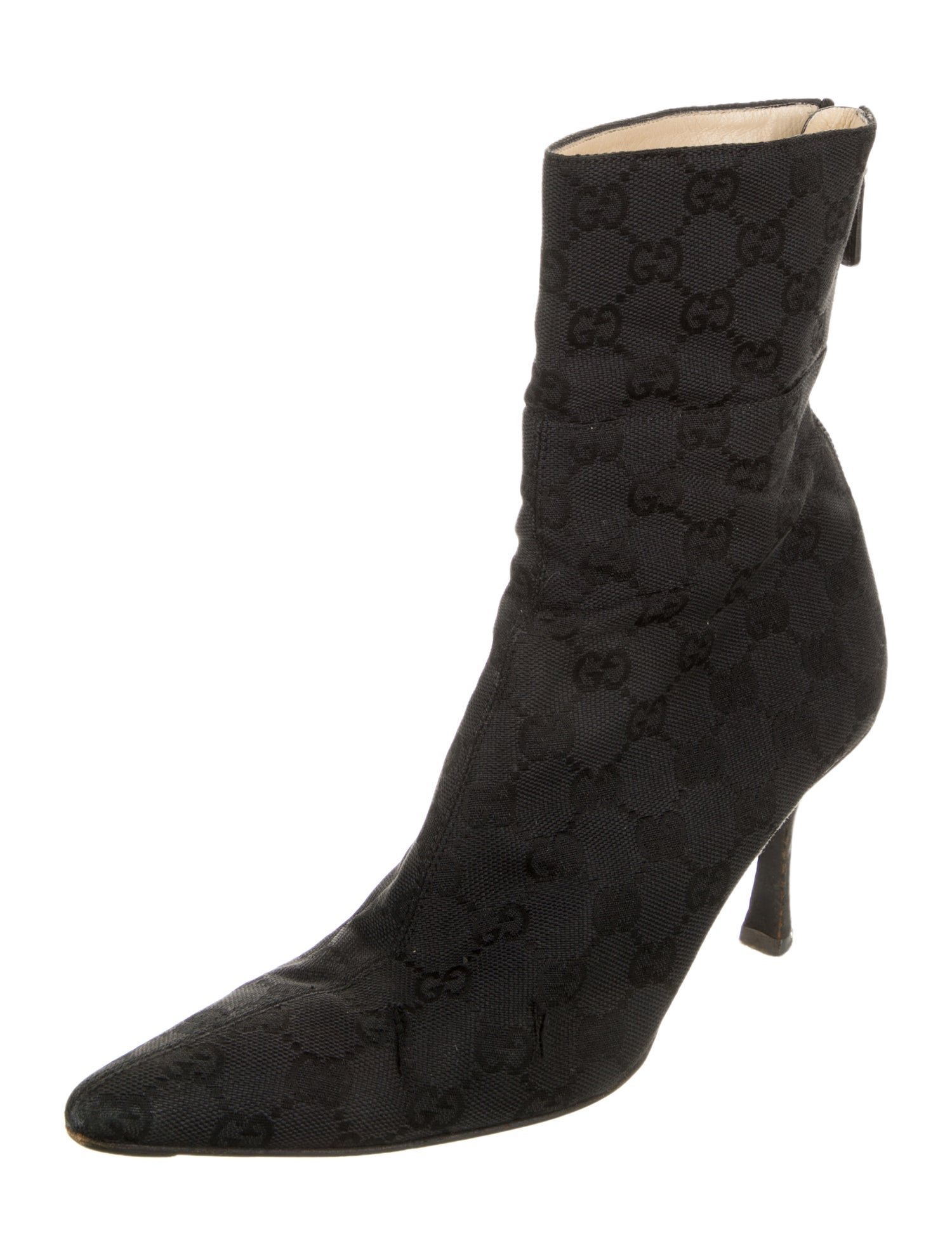 Gucci Canvas Patterned Boots