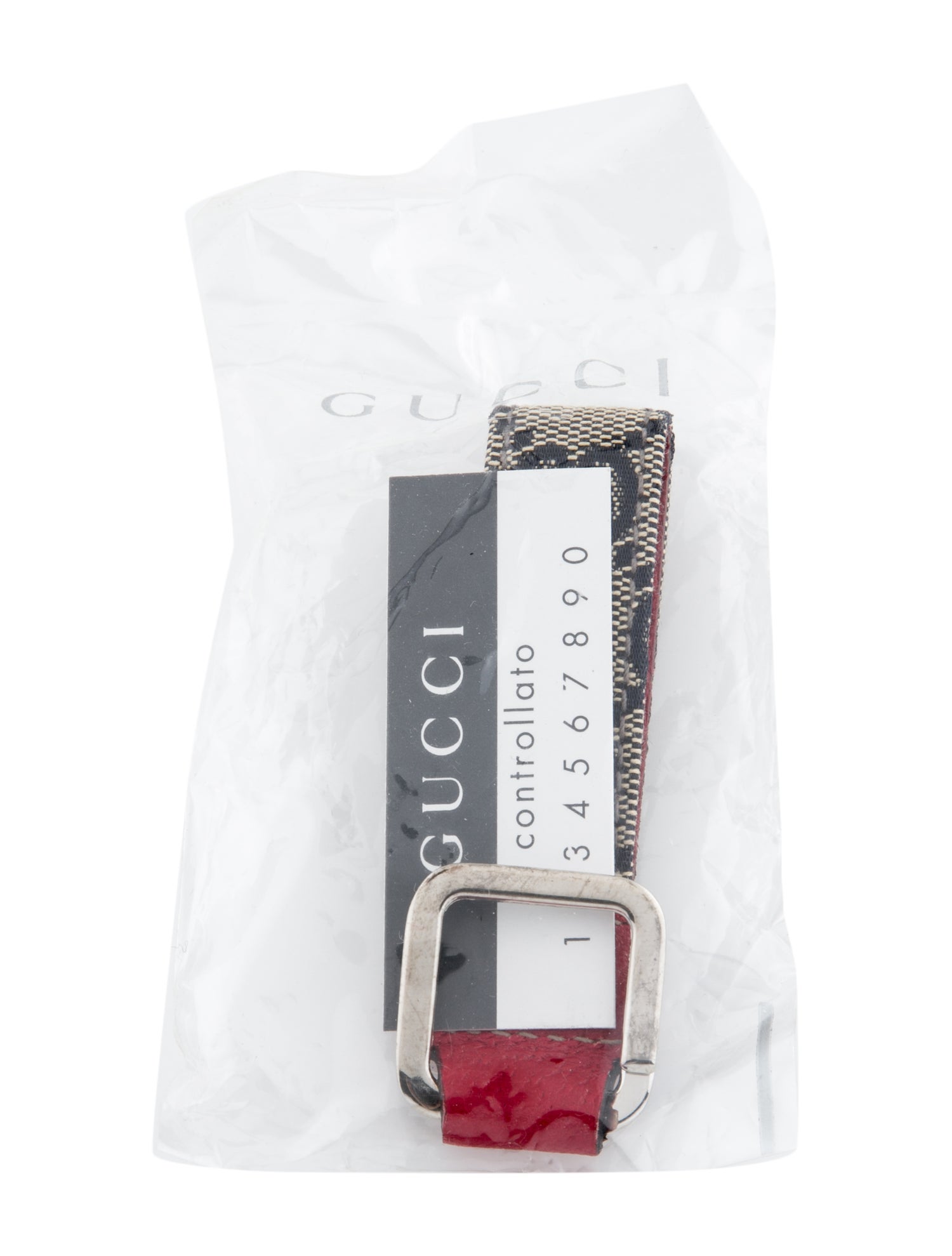 Gucci GG Canvas Strap keychain