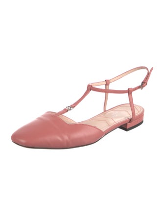 Gucci Double G Logo Leather Flats