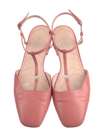 Gucci Double G Logo Leather Flats