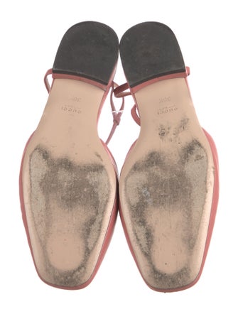 Gucci Double G Logo Leather Flats