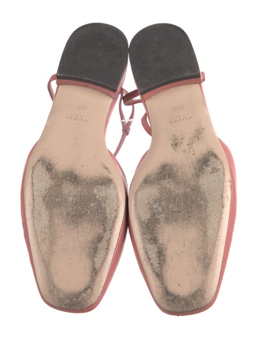 Gucci Double G Logo Leather Flats