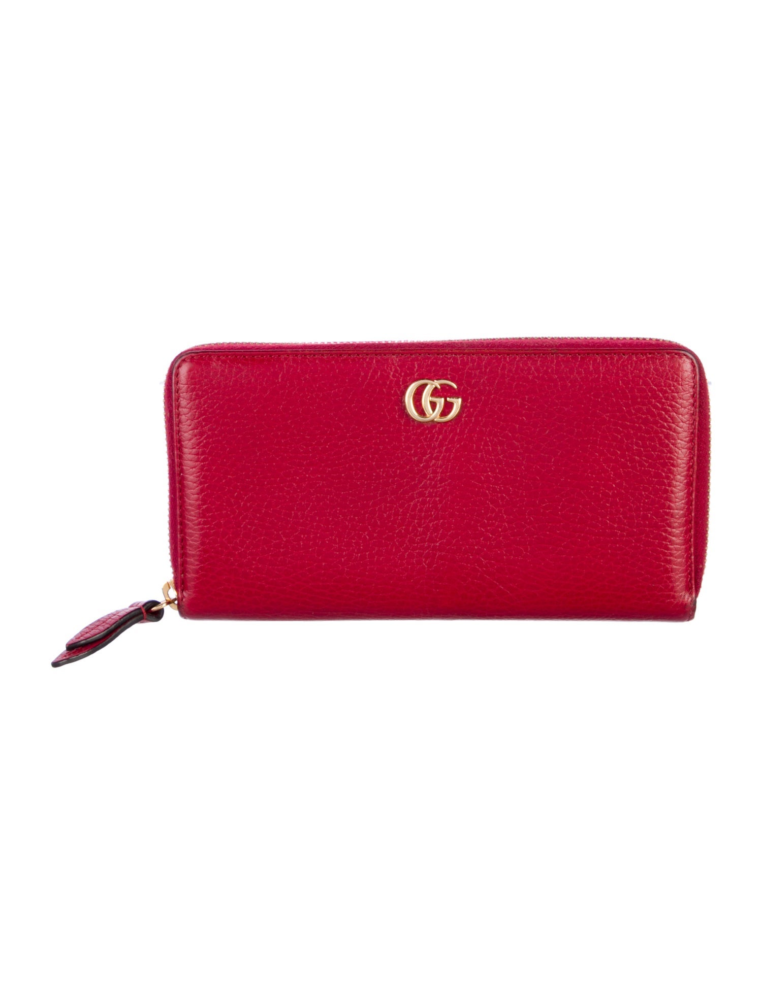 Gucci Double G Logo Leather Continental Wallet