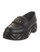 Gucci Interlocking G Logo Leather Loafers