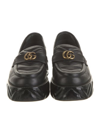 Gucci Interlocking G Logo Leather Loafers