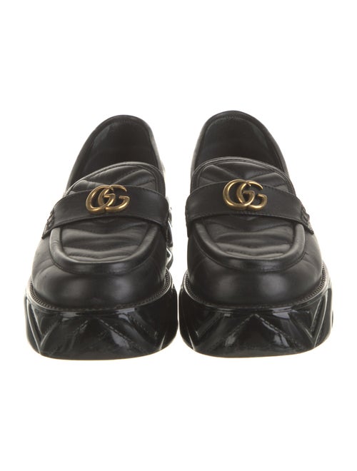 Gucci Interlocking G Logo Leather Loafers