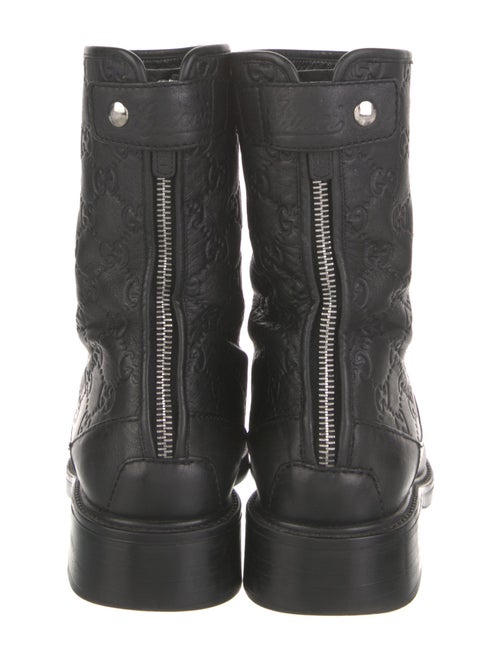 Gucci Leather Moto Boots