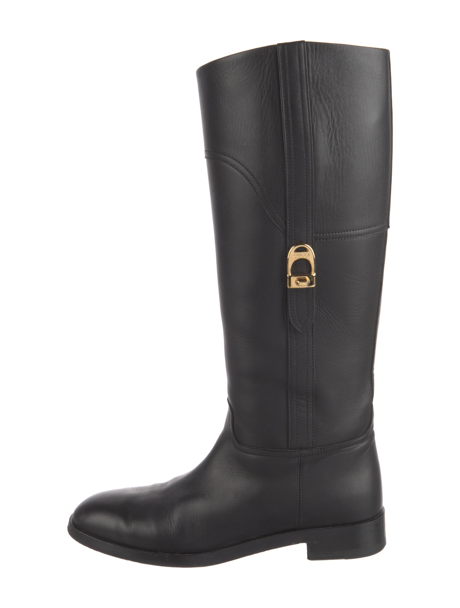 Gucci Leather Riding Boots