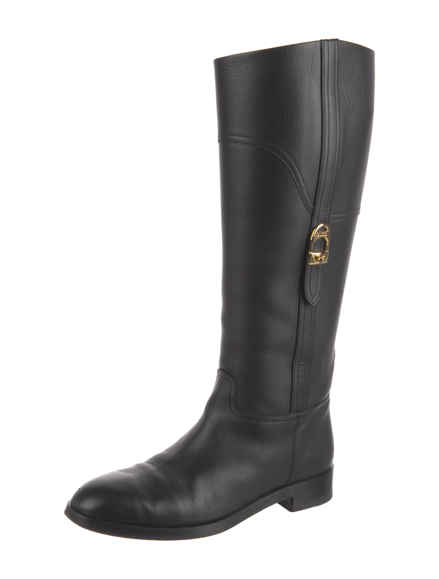 Gucci Leather Riding Boots