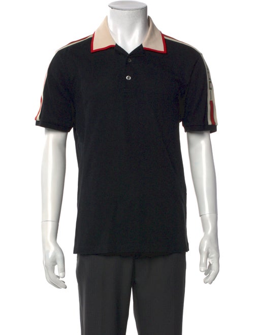 Gucci Web Accent Collar Polo Shirt