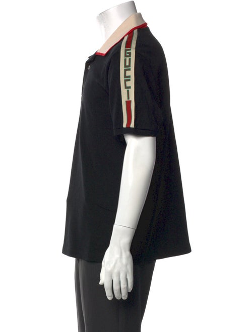 Gucci Web Accent Collar Polo Shirt