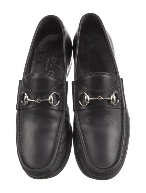Gucci Horsebit Accent Leather Dress Loafers