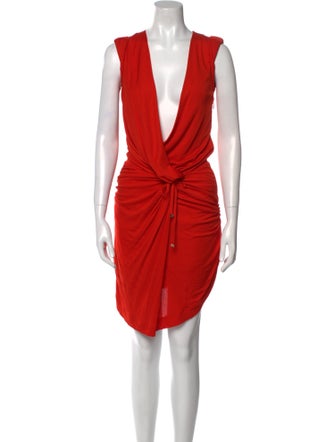 Gucci V-Neck Midi Length Dress