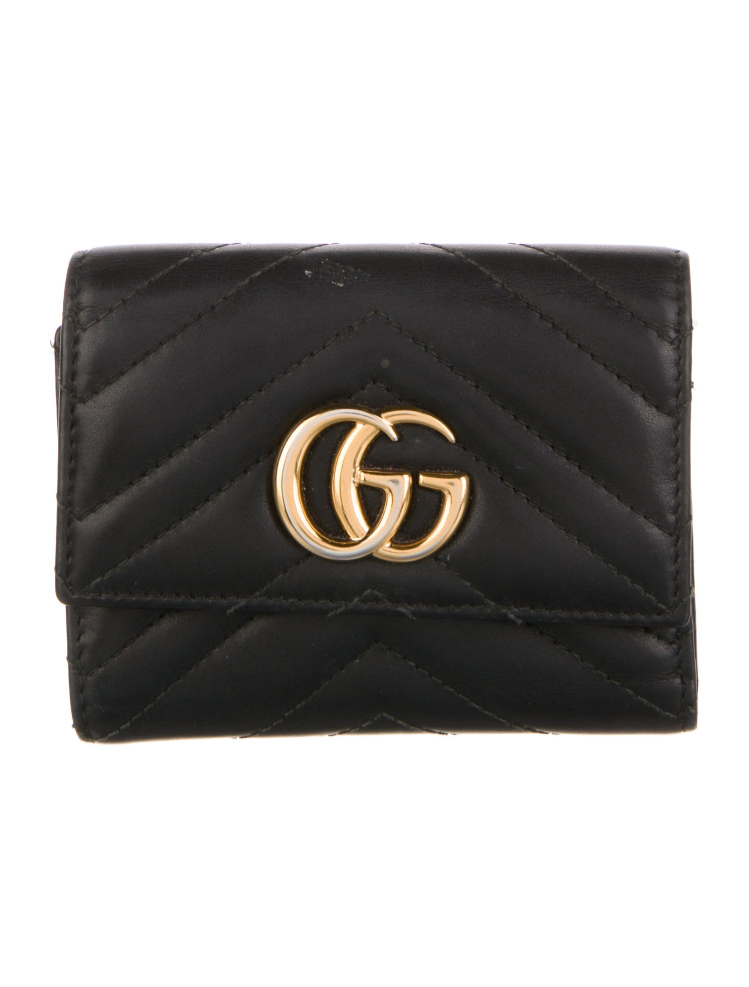 Gucci Double G Logo Leather Wallet
