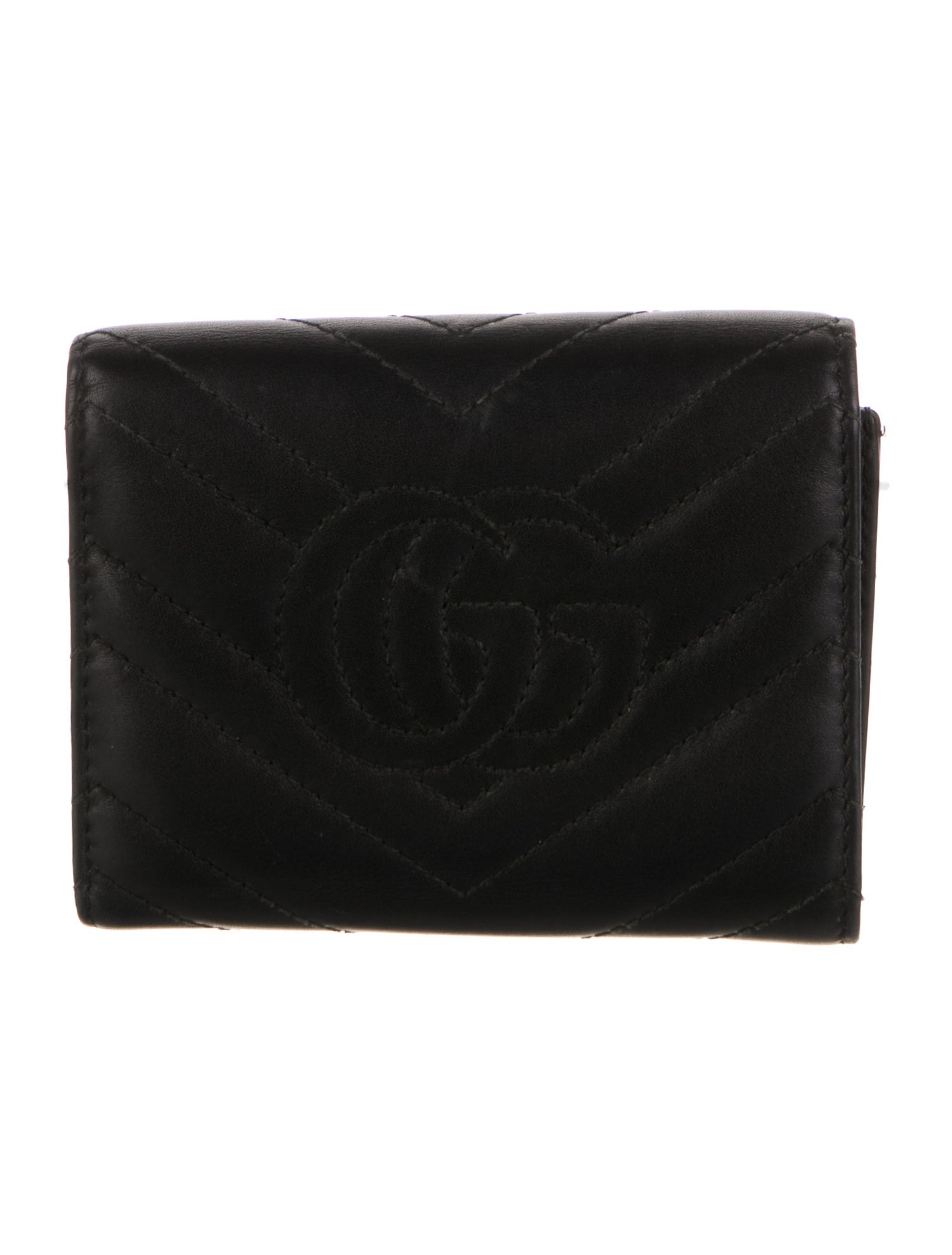 Gucci Double G Logo Leather Wallet