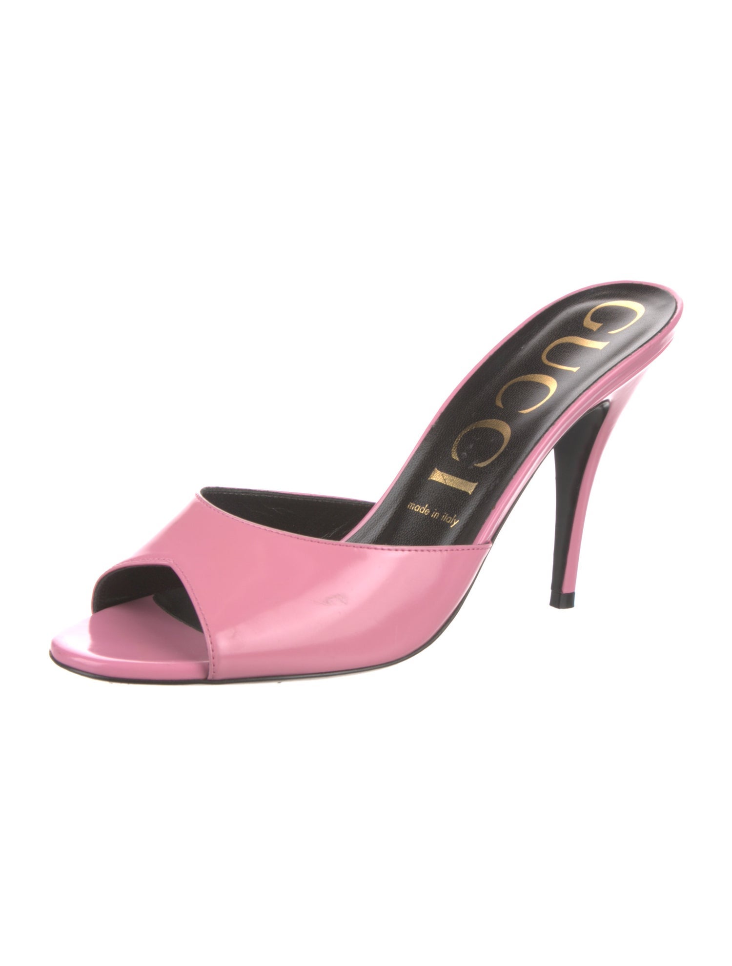 Gucci Patent Leather Mules