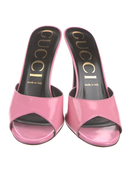 Gucci Patent Leather Mules