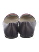 Gucci Web Accent Leather Ballet Flats