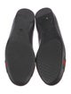 Gucci Web Accent Leather Ballet Flats