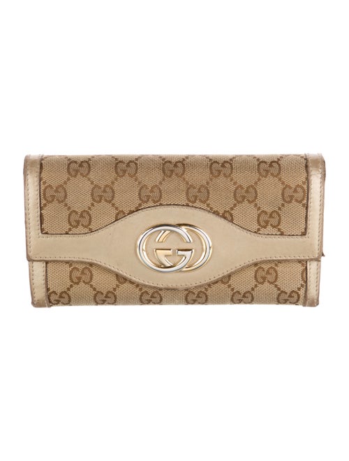 Gucci GG Canvas Canvas Continental Wallet